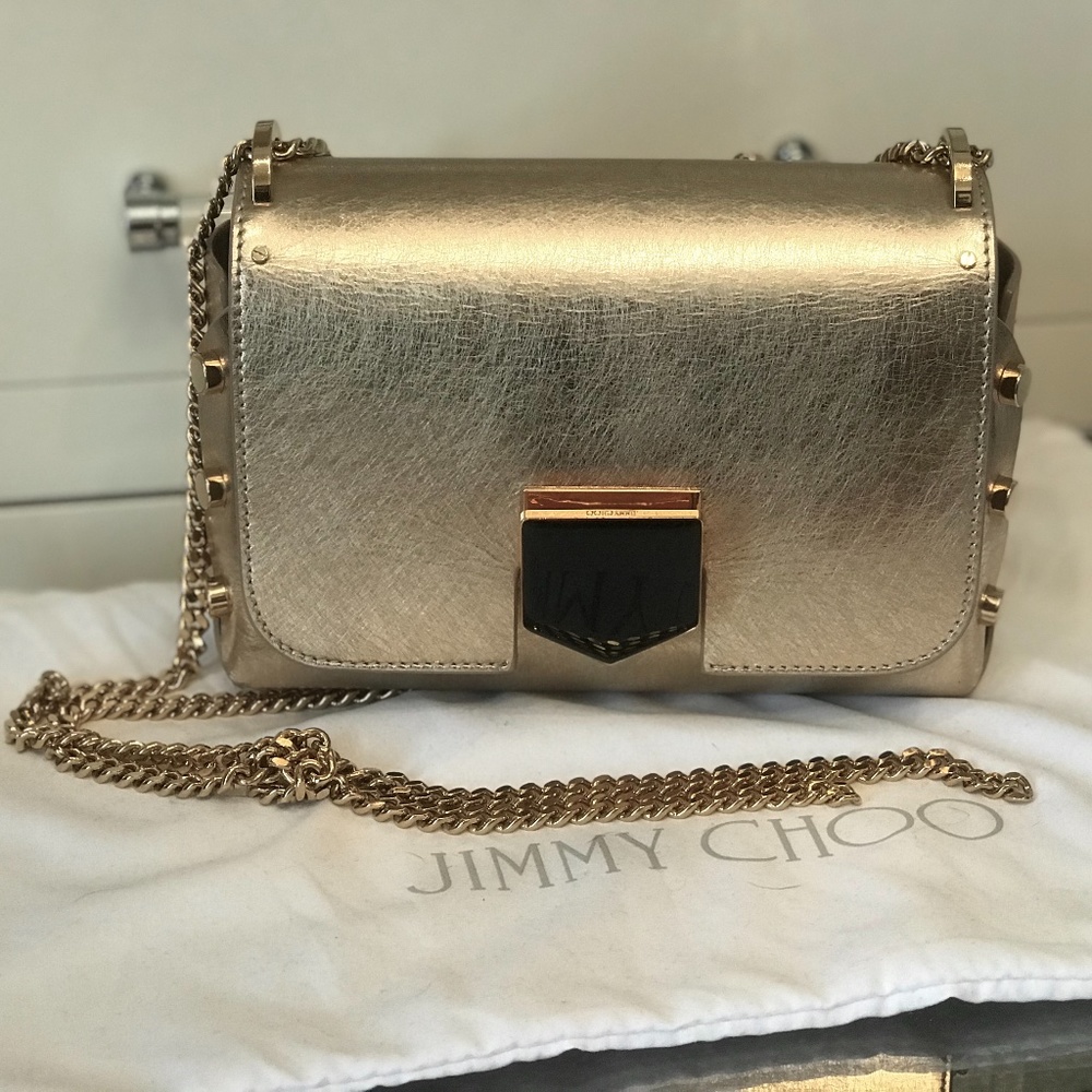 *Rare Find* Jimmy Choo Lockett Mini Gold Bag
